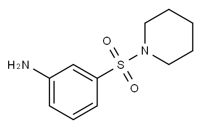 3-哌啶磺酰苯胺 结构式