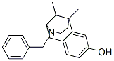 3-BENZYL-1,2,3,4,5,6-HEXAHYDRO-6,11-DIMETHYL-2,6-METHANO-3-BENZAZOCIN-8-OL 结构式