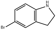 5-溴二氢吲哚 结构式
