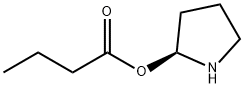 Butanoic acid, (2S)-2-pyrrolidinyl ester (9CI) 结构式