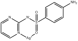 磺胺嘧啶银 结构式
