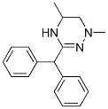 3-(Diphenylmethyl)-1,4,5,6-tetrahydro-1,5-dimethyl-1,2,4-triazine 结构式