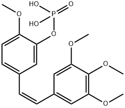 康普瑞汀磷酸酯 结构式