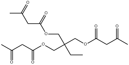 3-氧基-丁酸-2-[(1,3-二氧基丁氧基)甲基]-2-乙基1,3-丙二基酯 结构式