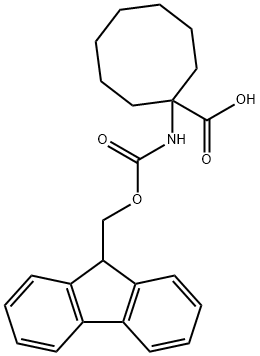FMOC-1-氨基-1-环辛烷羧酸 结构式