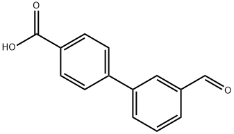 3'-FORMYL[1,1'-BIPHENYL]-4-CARBOXYLIC ACID 结构式