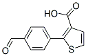 2-(4-Formylphenyl)thiophene-3-carboxylic acid 结构式