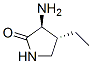 2-Pyrrolidinone,3-amino-4-ethyl-,(3S,4R)-(9CI) 结构式