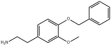 2-(4-苄氧基-3-甲氧基苯基)乙胺 结构式