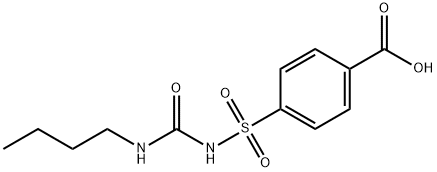 4-羧基甲苯磺丁脲 结构式