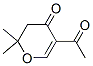 4H-Pyran-4-one, 5-acetyl-2,3-dihydro-2,2-dimethyl- (9CI) 结构式