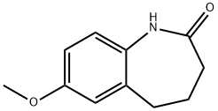 7-甲氧基-1,3,4,5-四氢-2H-1-苯并氮杂卓-2-酮 结构式