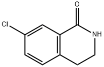 7-氯-3,4-二氢-2H-异喹啉-1-酮 结构式