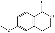 6-(甲氧基)-3,4-二氢-1(2H)-异喹啉酮 结构式