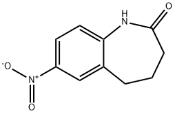 7-硝基-4,5-二氢-1H-苯并[B]氮杂卓-2(3H)-酮 结构式