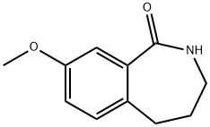 8-Methoxy-2,3,4,5-tetrahydrobenzo[c]azepin-1-one 结构式