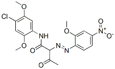 N-(4-CHLORO-2,5-DIMETHOXYPHENYL)-2-[(2-METHOXY-4-NITROPHENYL)AZO]-3-OXOBUTYRAMIDE 结构式