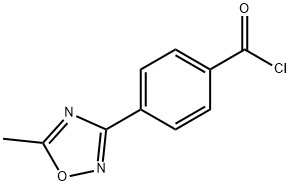 4-(5-甲基-1,2,4-噁二唑-3-基)苯甲酰氯 结构式