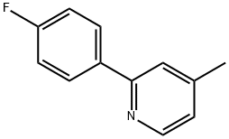 2-(4-FLUORO-PHENYL)-4-METHYL-PYRIDINE 结构式