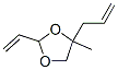 1,3-Dioxolane,  2-ethenyl-4-methyl-4-(2-propenyl)-  (9CI) 结构式