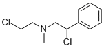 (2-CHLORO-ETHYL)-(2-CHLORO-2-PHENYL-ETHYL)-METHYL-AMINE 结构式