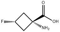 Cyclobutanecarboxylic acid, 1-amino-3-fluoro-, trans- (9CI) 结构式