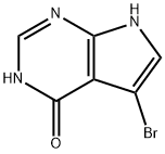 5-溴-3,7-二氢-4H-吡咯[2,3-D]嘧啶-4-酮 结构式