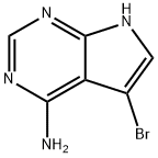 4-氨基-5-溴吡咯并[2,3-D]嘧啶 结构式