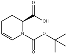 (S)-1-(叔丁氧羰基)-1,2,3,4-四氢吡啶-2-羧酸 结构式