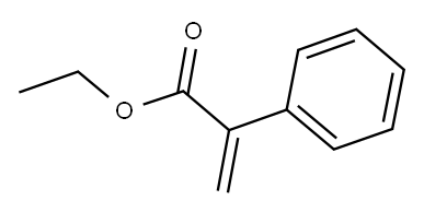 2-苯基丙烯酸乙酯 结构式