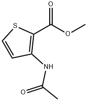 3-乙酰氨基噻吩-2-甲酸甲酯 结构式