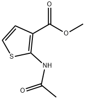 2-(乙酰基氨基)-3-噻吩羧酸甲酯 结构式