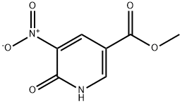 6-羟基-5-硝基吡啶-3-甲酸甲酯 结构式