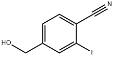 2-氟-4-羟基甲基苯甲腈 结构式