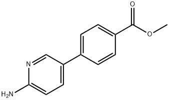 4-(6-氨基吡啶-3-基)苯甲酸甲酯 结构式