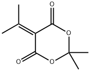 2,2-二甲基-5-(1-甲基乙亚基)-1,3-二恶烷-4,6-二酮 结构式