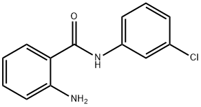 2-氨基-N-(3-氯苯基)苯甲酰胺 结构式
