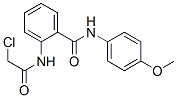 2-(2-氯乙酰胺)-N-(4-甲氧基苯基)苯甲酰胺 结构式