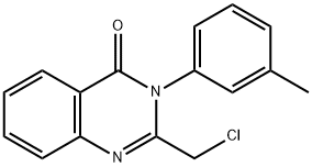 2-(氯甲基)-3-(3-甲基苯基)-4(3H)-喹唑啉酮 结构式