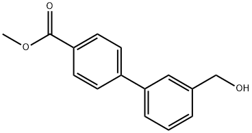 Methyl 4-(3-hydroxymethylphenyl)benzoate 结构式