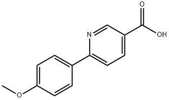 6-(4-甲氧基苯基)烟酸 结构式