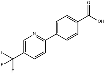 4-(4-(Trifluoromethyl)pyridin-2-yl)benzoic acid 结构式