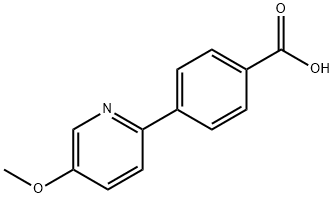 4-(5-Methoxypyridin-2-yl)benzoic acid 结构式