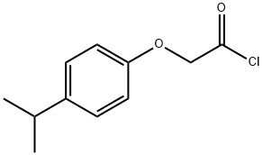 (4-异丙基苯氧基)乙酰氯 结构式