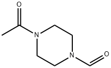 4-乙酰哌嗪-1-甲醛 结构式