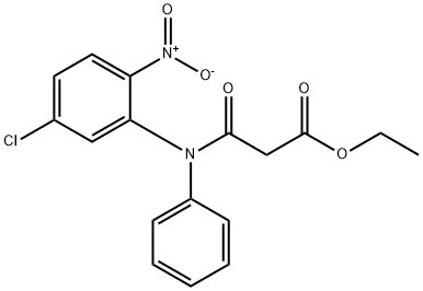 N-(CABETOXY乙酰基)-5-氯-2-硝基DE苯基胺 [ CLOB氮杂M INTERME二ATE ] 结构式