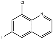 8-Chloro-6-fluoroquinoline 结构式