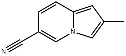 2-Methyl-6-indolizinecarbonitrile 结构式