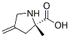 L-Proline, 2-methyl-4-methylene- (9CI) 结构式