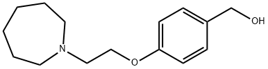 (4-(2-(氮杂环庚烷-1-基)乙氧基)苯基)甲醇 结构式
